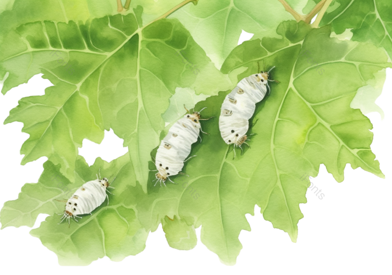 叶子图片,户外元素,水彩画PNG,白色免抠素材